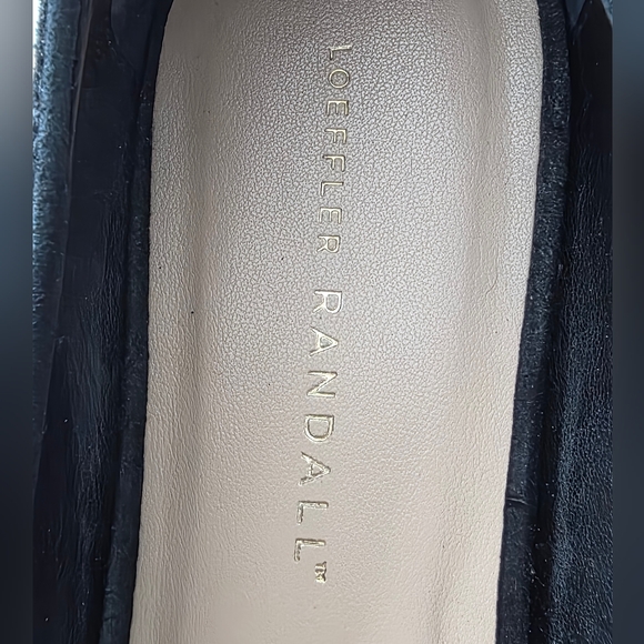 Loeffler Randall Black and Gold Studded Flats - Picture 5 of 6